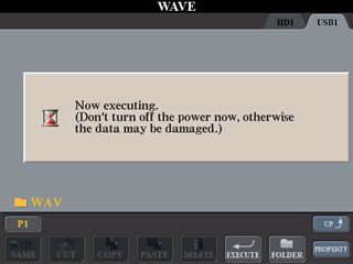 Audio FIle Execute to WAV file